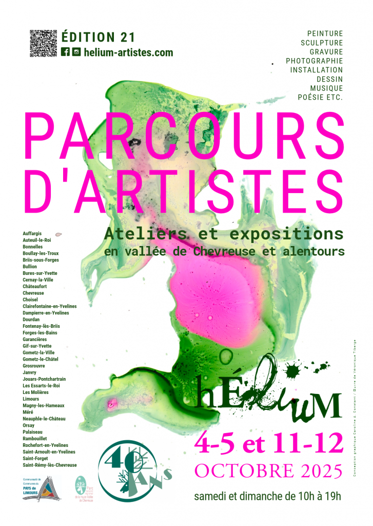 20e PARCOURS D’ARTISTES Hélium ateliers & expos 4-5 et 11-12 oct 2025