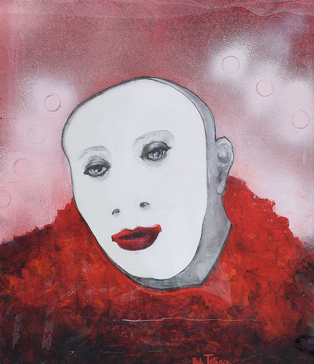 LA-LOGE-DU-MIME-acrylique-s-toile--130-x110-5900-€ SDF - Dessin rehaussé - 30x42cm