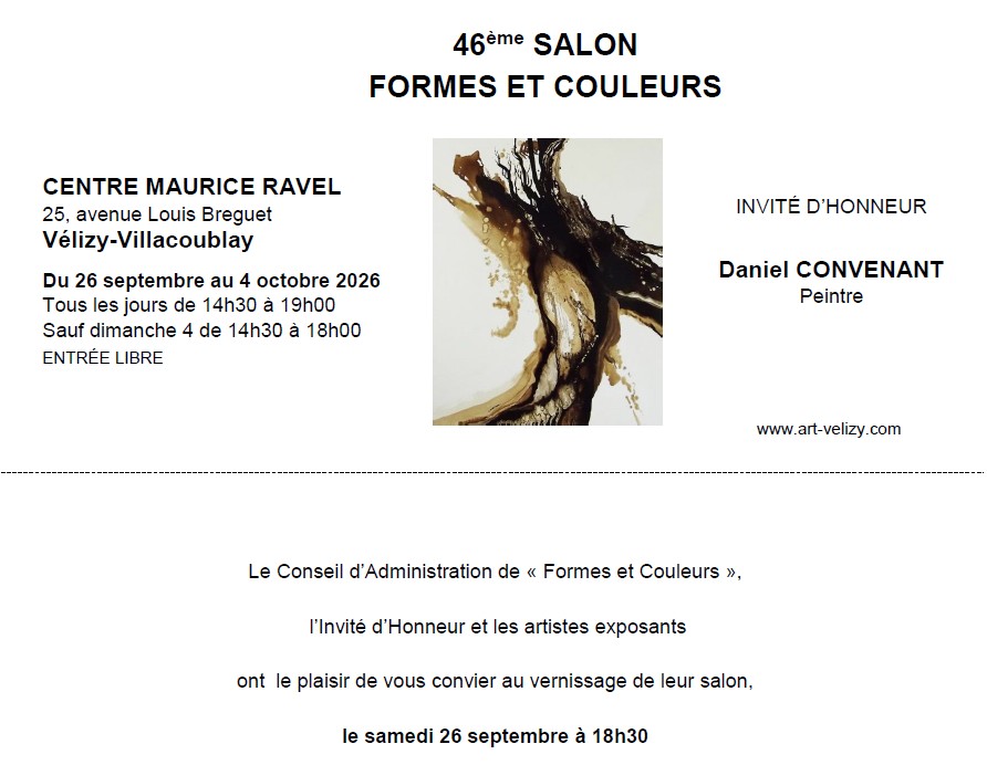 46eme Salon de Vélizy-Villacoublay - Invitation